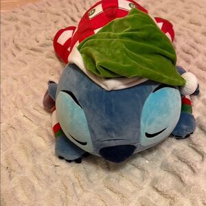 Disney~Lilo & STITCH Christmas Holiday Cuddleez Large 24" Plush Pillow